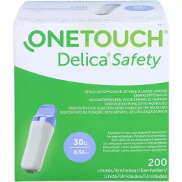ONE TOUCH Delica Safety Einmalstechhilfe 30 G, 200 St