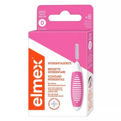 ELMEX Interdentalbürsten ISO Gr.0 0,4 mm rosa, 8 St