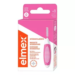 ELMEX Interdentalbürsten ISO Gr.0 0,4 mm rosa, 8 St
