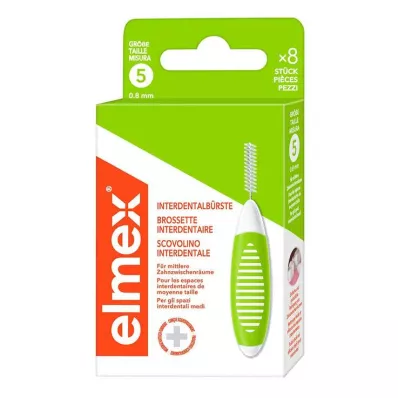 ELMEX Interdentalbürsten ISO Gr.5 0,8 mm grün, 8 St