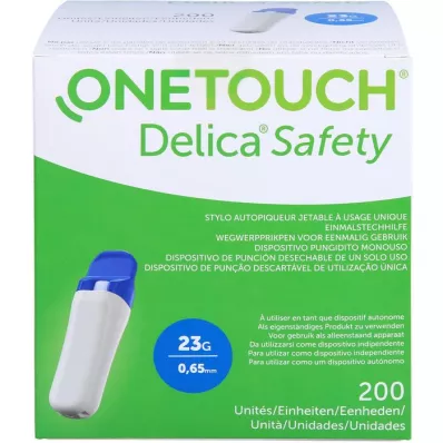 ONE TOUCH Delica Safety Einmalstechhilfe 23 G, 200 St