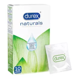 Durex naturals Kondome mit Gleitgel wasserbasiert, 10 St