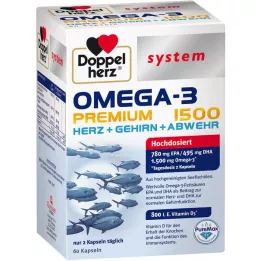 DOPPELHERZ Omega-3 Premium 1500 system Kapseln, 60 St