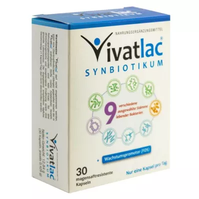 VIVATLAC SYNBIOTIKUM magensaftresistente Kapseln, 30 St