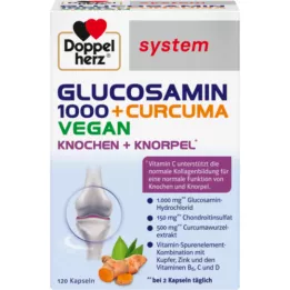 DOPPELHERZ Glucosamin 1000+Curcuma vegan syst.Kps., 120 St