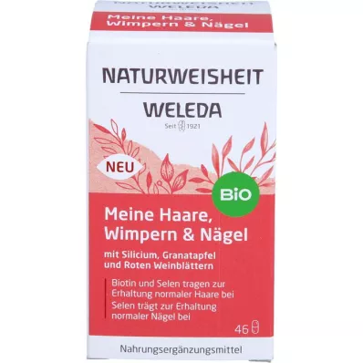 WELEDA Naturweisheit Meine Haare Wimpern&amp;Nägel Kps, 46 St