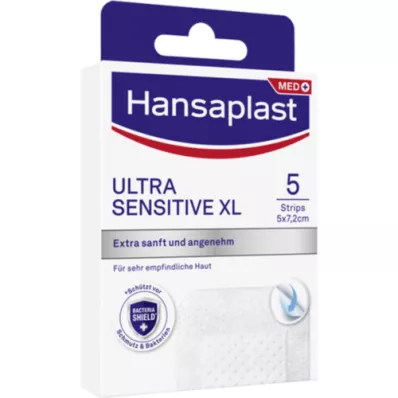 HANSAPLAST Ultra Sensitive Wundverband 5x7,2 cm XL, 5 St