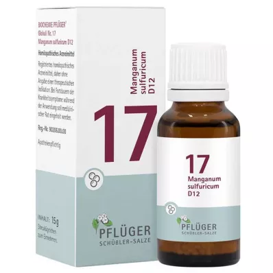 Biochemie Pflüger 17 Manganum sulfuricum D 12 Globuli, 15 g