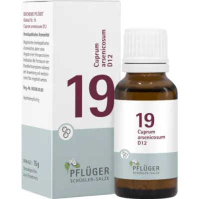 BIOCHEMIE Pflüger 19 Cuprum arsenicosum D 12 Glob., 15 g