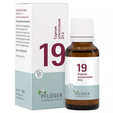 Biochemie Pflüger 19 Cuprum arsenicosum D 12 Globuli , 15 g