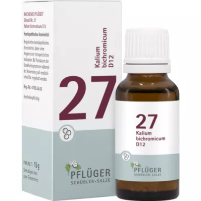 BIOCHEMIE Pflüger 27 Kalium bichromicum D 12 Glob., 15 g