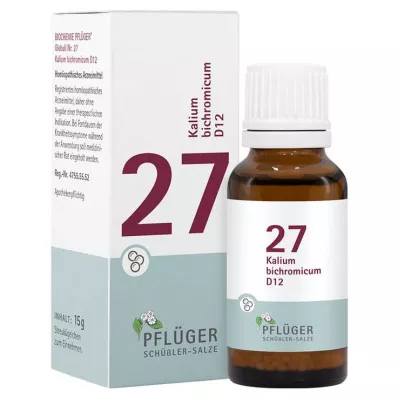 Biochemie Pflüger 27 Kalium bichromicum D 12 Globuli , 15 g