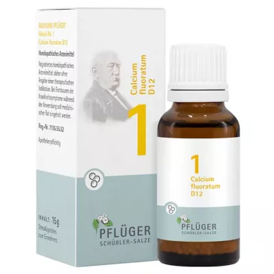 Biochemie Pflüger 1 Calcium fluoratum D 12 Globuli, 15 g