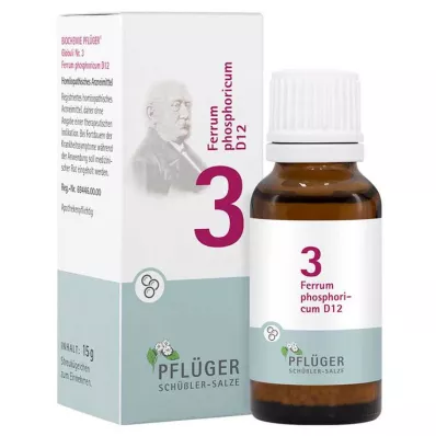 Biochemie Pflüger 3 Ferrum phosphoricum D 12 Globuli , 15 g