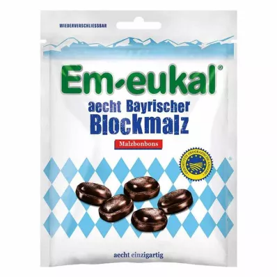 EM EUKAL aecht Bayrischer Blockmalz Malzbonbons, 100 g