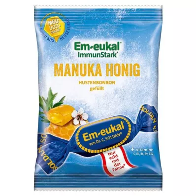 EM Eukal Bonbons Manuka-Honig gefüllt zuckerhaltig, 75 g EM Eukal Bonbons Manuka-Honig gefüllt zuckerhaltig, 75 g