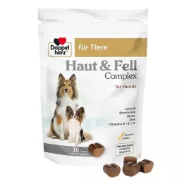 DOPPELHERZ für Tiere Haut&amp;Fell Compl.Chews f.Hunde, 30 St