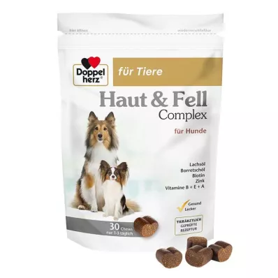 Doppelherz für Tiere Haut &amp; Fell Compl.Chews für Hunde, 30 St