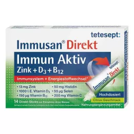 TETESEPT Immusan Direkt Zink+D3+B12 Granulat, 14 St