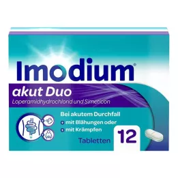 Imodium akut Duo - bei akutem Durchfall mit Blähungen, 12 St