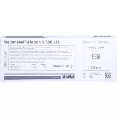 MEDUNASAL-Heparin 500 I.U. Ampullen, 10X5 ml