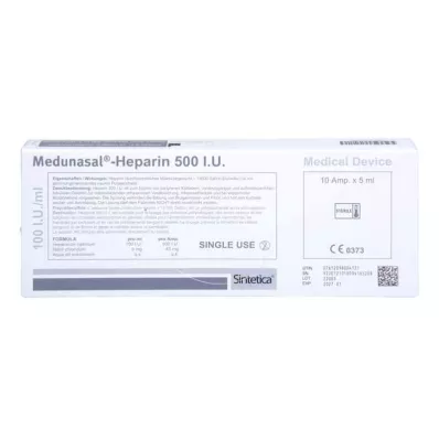 Medunasal-Heparin 500 I.U. Ampullen, 10X5 ml Medunasal-Heparin 500 I.U. Ampullen, 10X5 ml