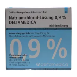 NATRIUMCHLORID-Lösung 0,9% Deltamedica Luer Pl., 20X10 ml