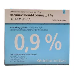 NATRIUMCHLORID-Lösung 0,9% Deltamedica Luer Pl., 20X20 ml