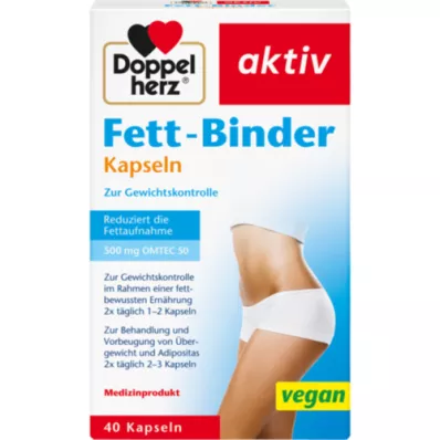 DOPPELHERZ Fett-Binder Kapseln, 40 St