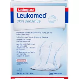 LEUKOMED skin sensitive steril 8x10 cm, 5 St
