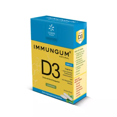 Vitamin D3 Immungum Kaugummi, 28 g