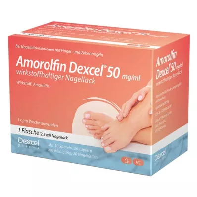 AMOROLFIN Dexcel 50 mg/ml wirkstoffhalt.Nagellack, 2.5 ml