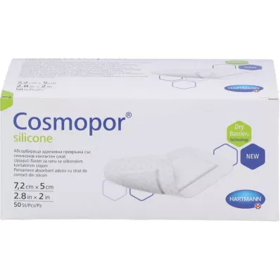 COSMOPOR silicone Wundverband 5x7,2 cm, 50 St