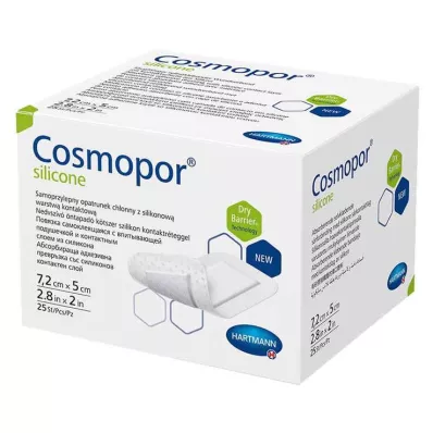 Cosmopor® silicone Wundverband 5x7,2 cm, 25 St