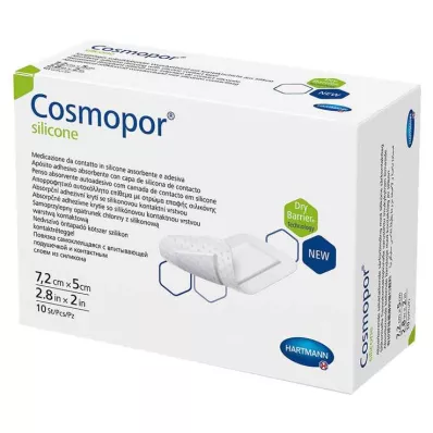 Cosmopor® silicone Wundverband 5x7,2 cm, 10 St