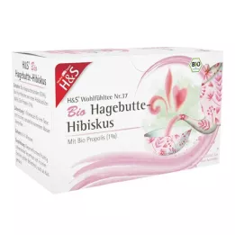 H&amp;S Bio Hagebutte-Hibiskus Filterbeutel, 20X3.0 g