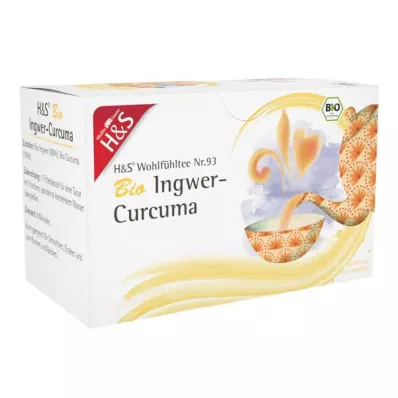 H&amp;S Bio Ingwer-Curcuma Filterbeutel, 20X1.25 g