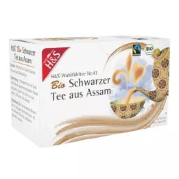 H&S Bio Schwarzer Tee aus Assam Filterbeutel, 20X1.80 g