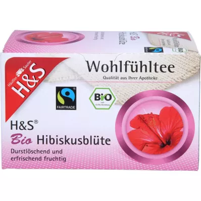 H&amp;S Bio Hibiskusblüte Filterbeutel, 20X1.75 g