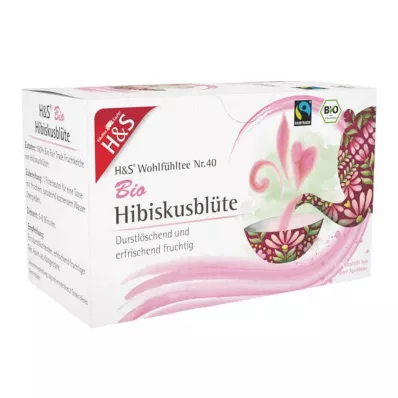 H&amp;S Bio Hibiskusblüte Filterbeutel, 20X1.75 g