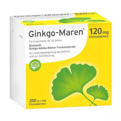 Ginkgo-Maren 120 mg Filmtabletten, 200 St Ginkgo-Maren 120 mg Filmtabletten, 200 St