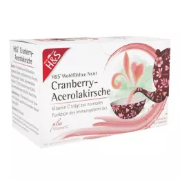 H&amp;S Cranberry-Acerolakirsche mit Vitamin C Fbtl., 20X2.8 g