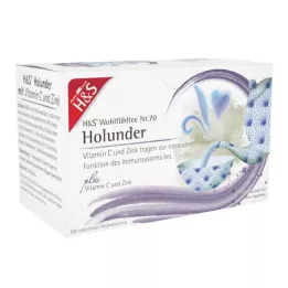 H&amp;S Holunder m.Vitamin C und Zink Filterbeutel, 20X2.5 g