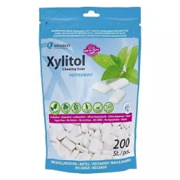 MIRADENT Xylitol Chewing Gum Minze Refill, 200 St