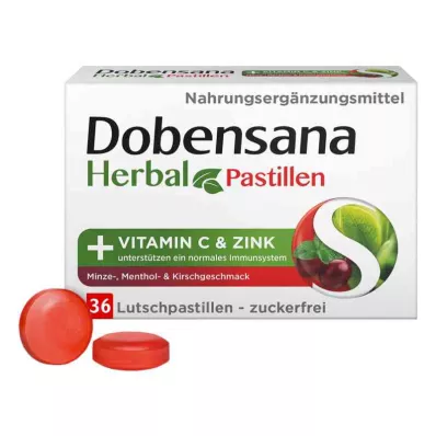 Dobensana Herbal Kirschgeschm.vit.c &amp; Zink Pastil. (36 stk)