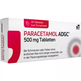 PARACETAMOL ADGC 500 mg Tabletten, 20 St