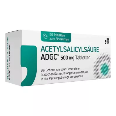 Acetylsalicylsäure ADGC 500 Mg Tabletten (50 stk)