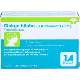 GINKGO BILOBA-1A Pharma 120 mg Filmtabletten, 30 St