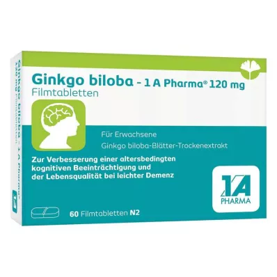 Ginkgo biloba - 1 A Pharma® 120 mg Filmtabletten, 60 St