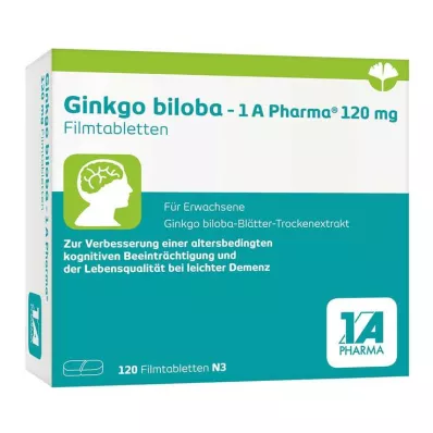 Ginkgo biloba - 1 A Pharma® 120 mg Filmtabletten, 120 St